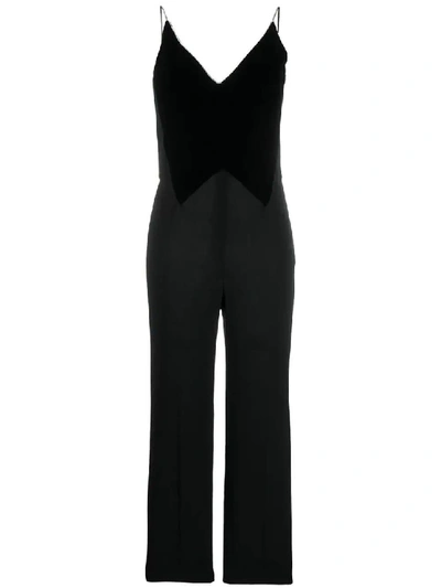 Shop Givenchy Black Women's Velvet Panel Jumpsuit