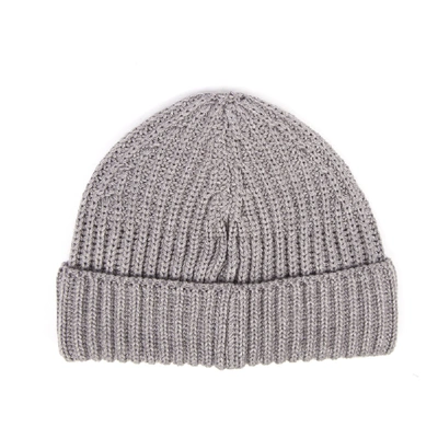 Shop Dondup Light Grey Wool Logo Hat