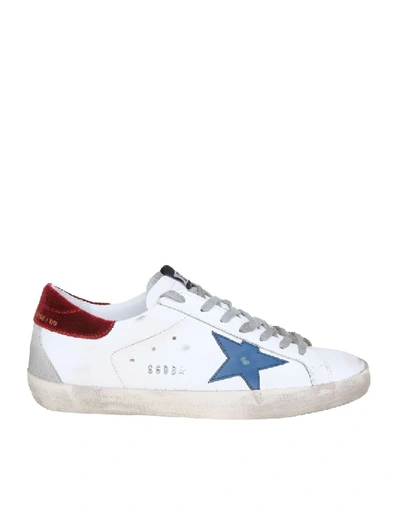 Shop Golden Goose Superstar Sneakers In White Color Leather