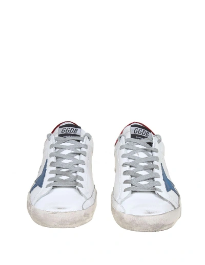 Shop Golden Goose Superstar Sneakers In White Color Leather