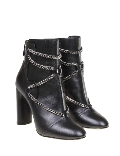 Shop Casadei Zoe Ankle Boot In Black Leather