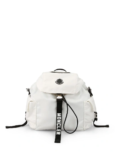 Shop Moncler Dauphine Nylon Backpack In White