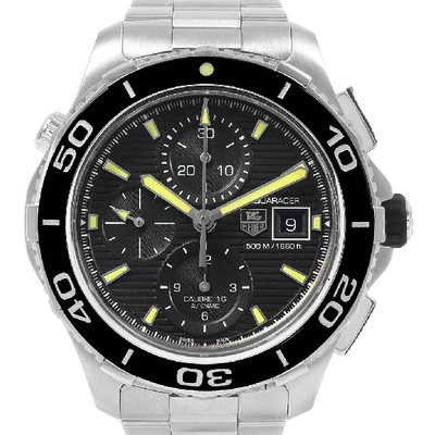 Shop Tag Heuer Aquaracer Chronograph Steel Mens Watch Cak2111 Box Card