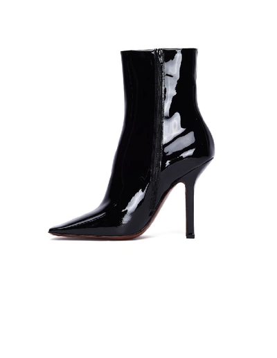 Shop Vetements Boomerang High Heel Ankle Boots In Black
