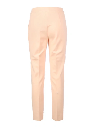 Shop Max Mara Mid-rise Trousers In Neutrals