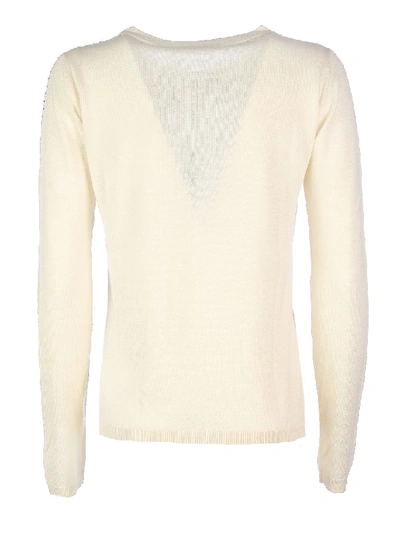 Shop Max Mara Solange Silk Sweater In Neutrals