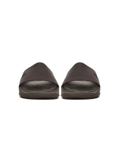 Shop Rick Owens Drkshdw Grey Rubber Slides