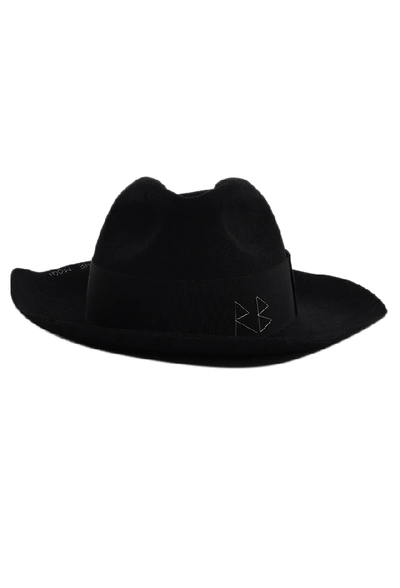 Shop Ruslan Baginskiy Black Fedora Hat