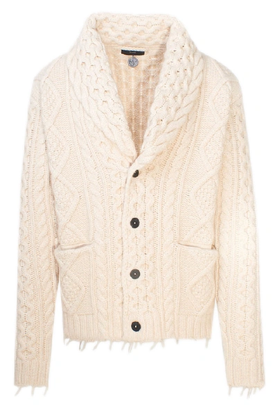 Shop Alanui Beige Cardigan In Neutrals