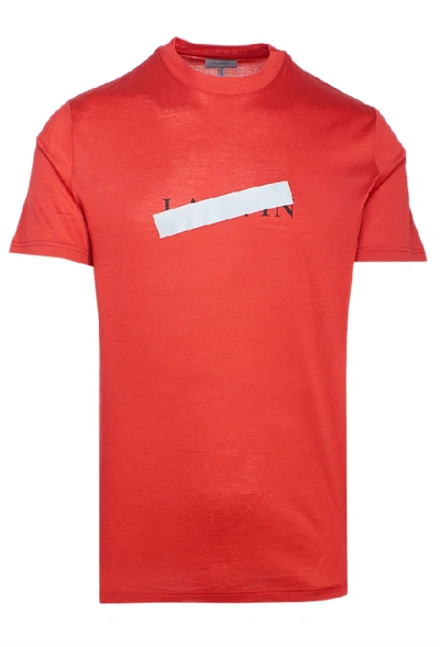Shop Lanvin Red T-shirt