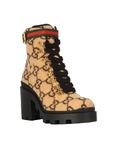 Shop Gucci Trip Ankle Boots In Black