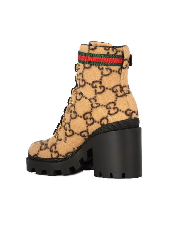 gucci trip logo bootie