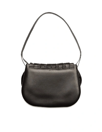 Shop The Row Fan 12 Leather Bag In Grey