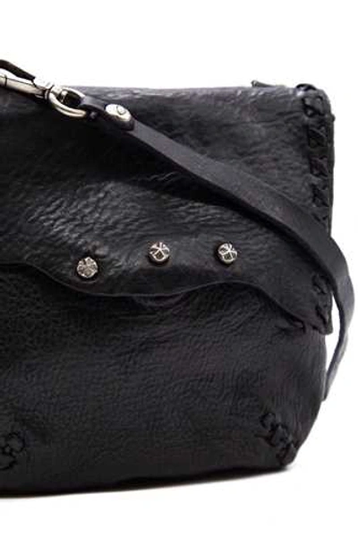 Shop Campomaggi Leather Shoulder Bag In Black