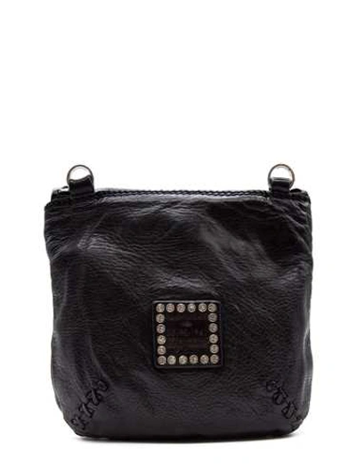 Shop Campomaggi Leather Shoulder Bag In Black