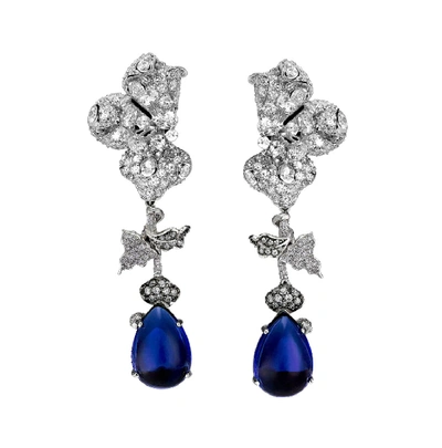 Shop Anabela Chan Orchid Sapphire Earrings
