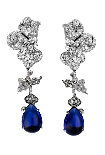 Shop Anabela Chan Orchid Sapphire Earrings