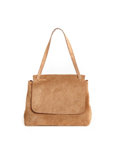 Shop The Row Sidekick Suede Bag In Brown