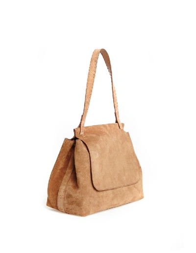 Shop The Row Sidekick Suede Bag In Brown