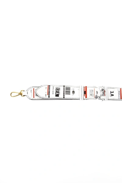 Shop Maison Margiela Sea Leather Shoulder Strap With Prints Ss 2018 In White