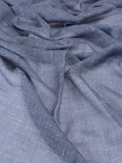 Shop Brioni Linen Mix Scarf In Grey