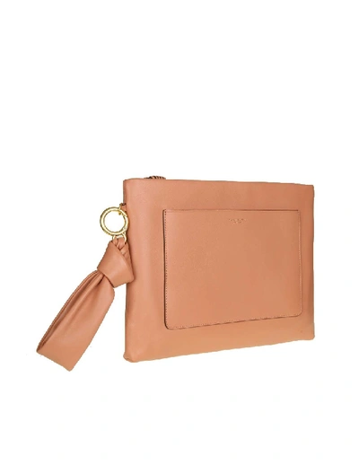 Tory Burch Beau Pouch In Skin Color Sunset In Orange | ModeSens