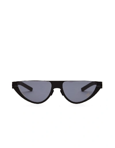 Shop Mykita Black  + Martine Rose Â«kittâ» Sunglasses In Grey