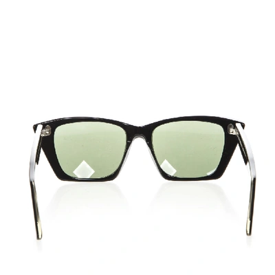 Shop Acne Studios Black Ingrid Cat Eye Sunglasses