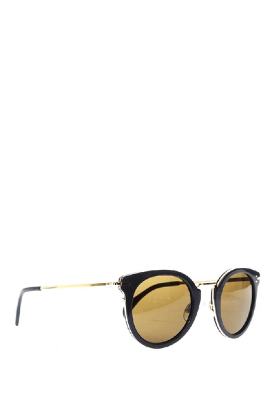 Shop Celine Cat Eye Acetate Sunglasses In Gold