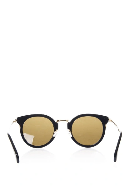 Shop Celine Cat Eye Acetate Sunglasses In Gold
