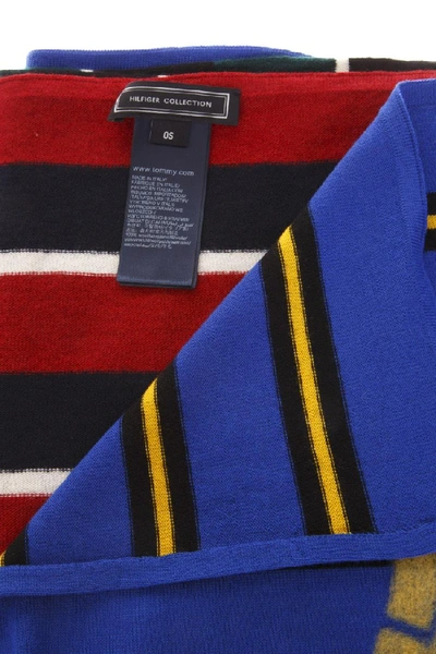 Shop Tommy Hilfiger Multicolor Striped Scarf In Black