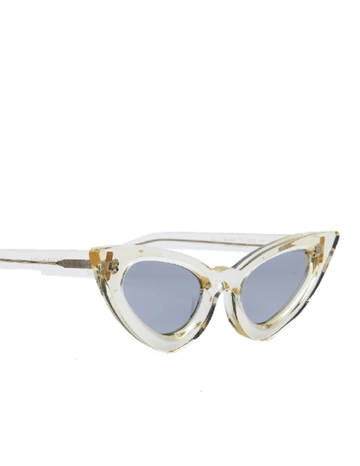 Shop Kuboraum Mask Y3 Sunglasses In White