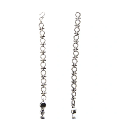 Shop Lanvin Metal Necklace With Crystals
