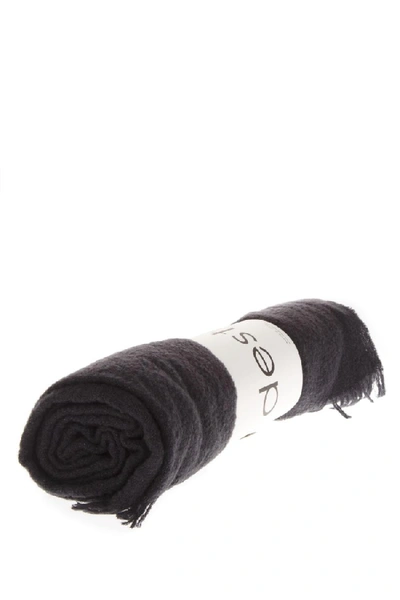 Shop Destin Wool & Silk Blue Scarf In Black