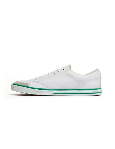 Shop Balenciaga White Leather Match Sneakers