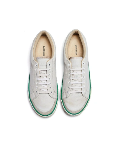 Shop Balenciaga White Leather Match Sneakers
