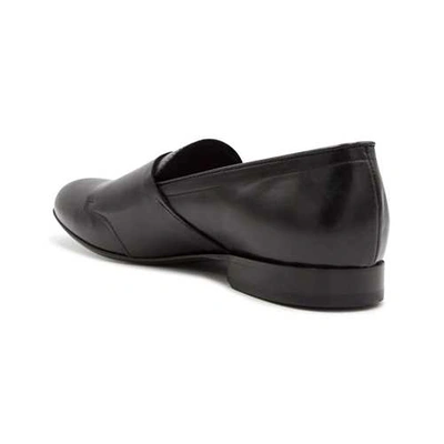 Shop Leqarant Double Buckle Loafer In Black