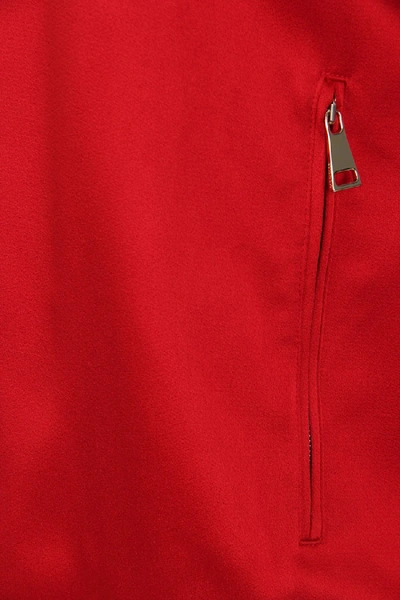 Shop Moncler High-collar Track Jacket In Red