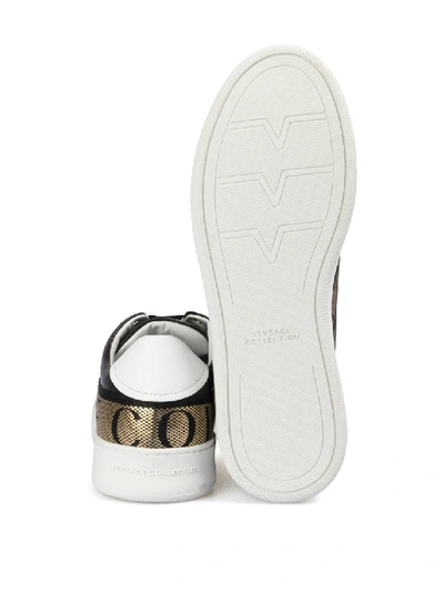 Shop Versace Sneakers With Logo In White