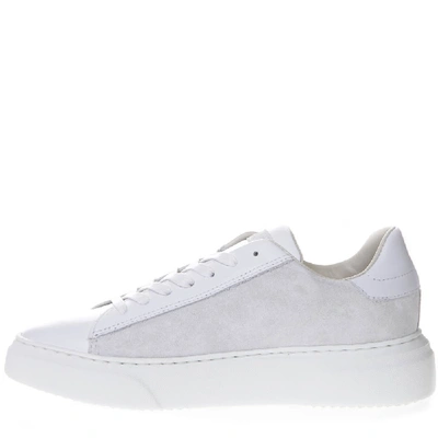 Shop Philippe Model Temple White Leather Studded Sneakers <br>