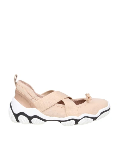 Shop Red Valentino Sneakers In Neoprene Nude Color In Neutrals