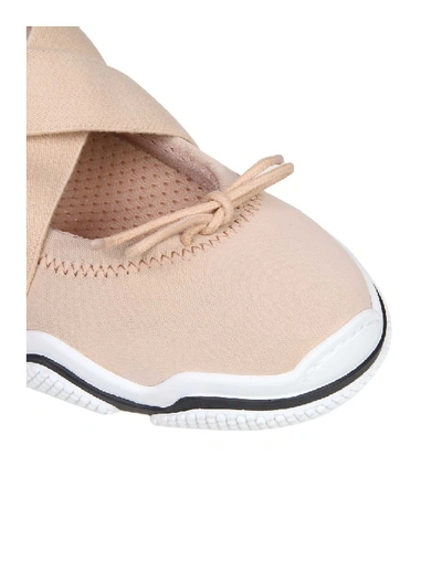 Shop Red Valentino Sneakers In Neoprene Nude Color In Neutrals
