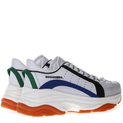 Shop Dsquared2 551 Leather Sneakers In White