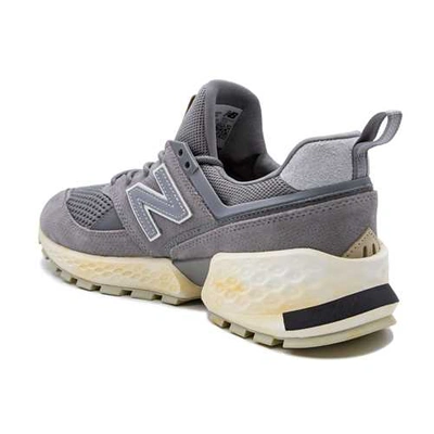 Shop New Balance 574 Sneakers In Suede And Mesh In Grey