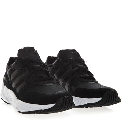 Shop Adidas Originals Yung Black Nylon & Synthetic Suede Sneaker