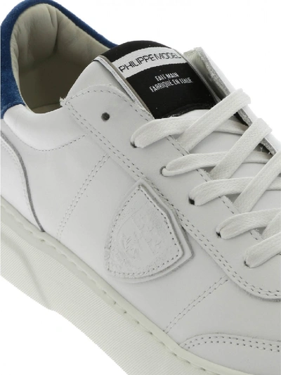 Shop Philippe Model Sneaker Leather Balu V021 In White