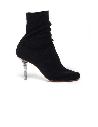 Shop Vetements Black Eiffel Tower Ankle Boots