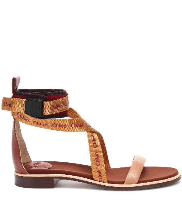 en thread veronica leather heeled sandals