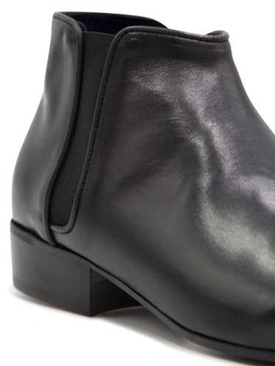 Shop Leqarant Leather Ankle Boot In Black