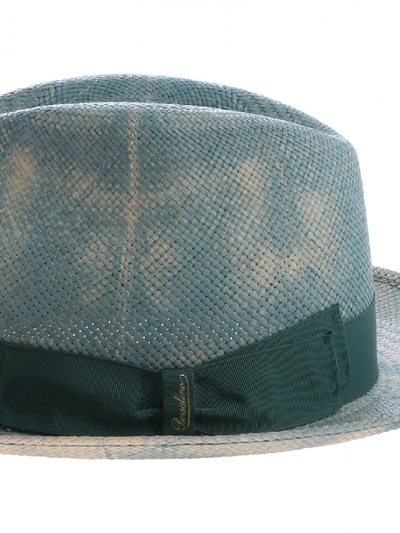 Shop Borsalino Straw Hat 141149 0003 In Grey